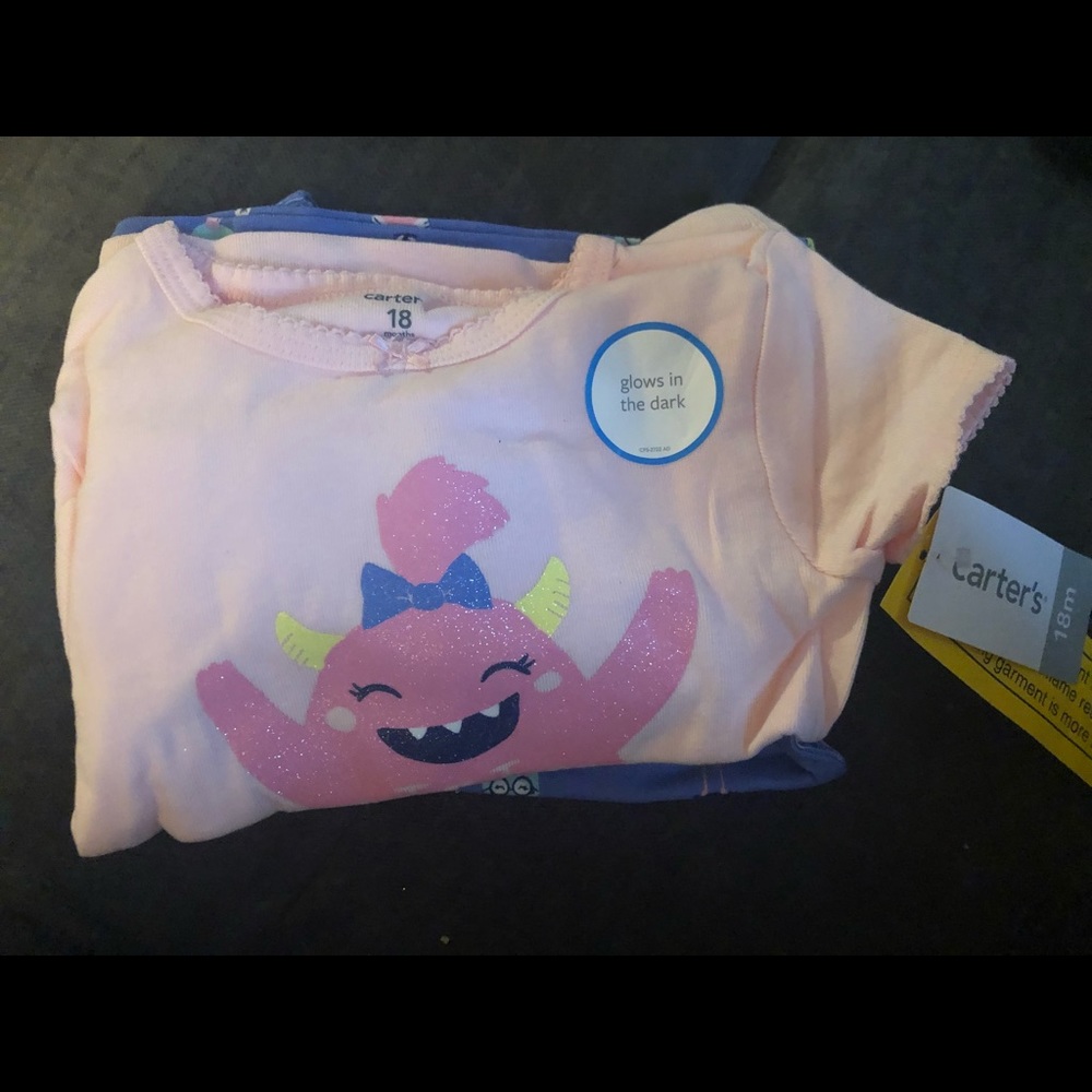 NWT 18 month monster pajamas
